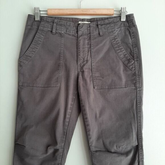 TNA Heroic Pant Aritzia Zipper Bottom Hem Joggers Style Casual Crop Gray Sz 4 - Picture 3 of 15